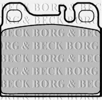 BORG & BECK bbp1158 -  Комплект тормозных колодок, дисковый тормоз